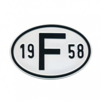 Plaquette F 1958