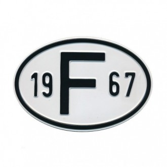 Plaquette F 1967