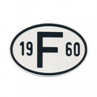 Plaquette F 1960
