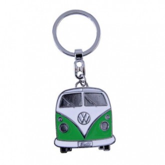 Portes-clés avec design de la légendaire VW Combi T1 - vert