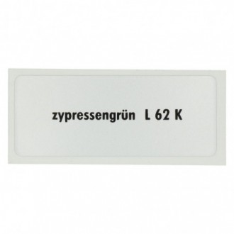 Sticker L 62 K, Cypress green