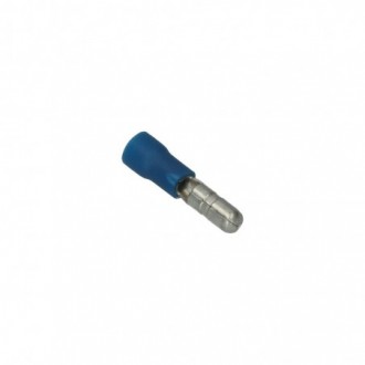 Connecteur bleu, rond 4mm