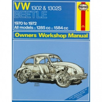 VW 1302 & 1302S Manual, Anglais, J.H. Haynes